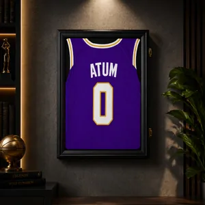 Professional 20-inch jersey shadow box display frame for basketball memorabilia