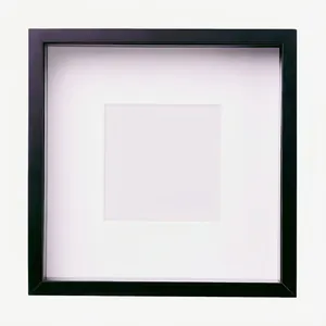 Cadre Photo 3D Shadow Box Profondeur 3cm Carré MDF pour Fleurs Séchées Papillon Spécimen Décoration Maison
