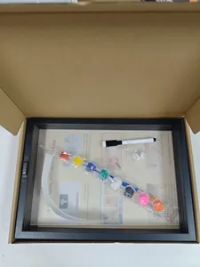 DIY Handabdruck-Bilderrahmen-Set mit 8 Acrylfarben und Marker für Familie und Haustier Geschenk