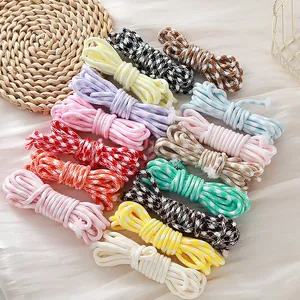 Houndstooth Braided Polyester Cord Multicolored Paracord For DIY Bag Keychain Phone Chain Handicraft Jewelry Making Rope