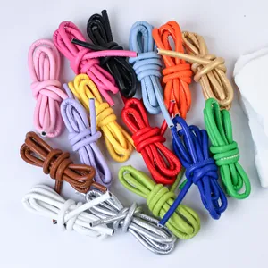 Bunte 5mm PU-Lederschnur-Kollektion für DIY-Schmuck und Bastelprojekte geeignet