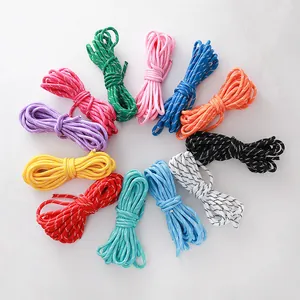 Colorful 5mm braided polyester ropes in 12 vibrant shades for DIY handmade crafts.