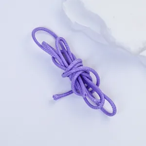 Nahaufnahme von 2,5 mm lila koreanischer Wachskordel für DIY-Schmuck und Bastelarbeiten
