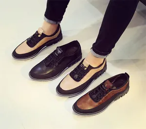 Collection of breathable men's casual slip-on loafers in black, tan and brown