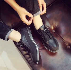 Breathable black men's casual loafers in a stylish slip-on driving shoe design for men