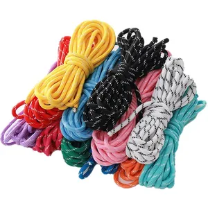 Multicolor 5mm braided paracord lanyard ropes for DIY handmade keychains and phone chains