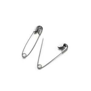 Set di spille di sicurezza classiche in acciaio inossidabile argento per abbigliamento