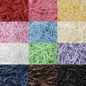 Carta Triturata Colorata in Rafia per Riempimento Confezioni Regalo Per Matrimonio Compleanno Feste Decorazione Imballaggio