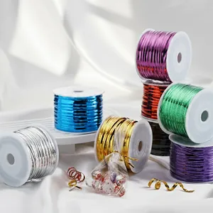 Metallic Colorful Twist Ties For Bread Food Bag Sealing PET Iron Wire Ribbons For Gift Wrapping Cake Decoration DIY Craft