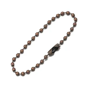 High-quality 11cm bronze iron bead chain for DIY keyrings and jewelry craft accessories