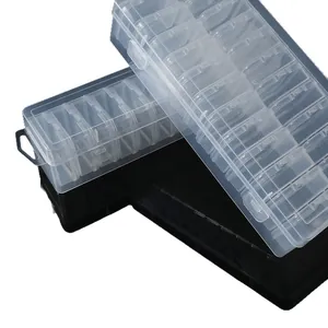 Boîte de rangement en plastique PP transparent à plusieurs compartiments pour perles