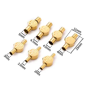 Detailed size specifications for gold stainless steel Fu character bracelet clasps