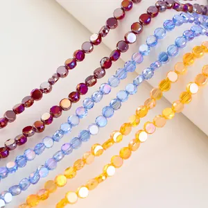 Facettierte Rondelle Glasperlen Lose Kristallperlen Für DIY Halskette Armband Herstellung Schmuck Handwerk Zubehör