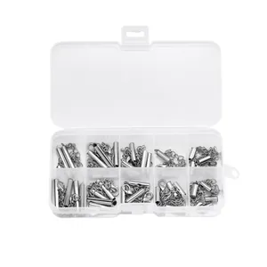Vue détaillée du kit d'apprêts pour bijoux avec tubes coulissants et fermoirs homards