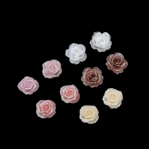 Mini Harz Rosen Blüten Charms für Nailart und DIY Bastelarbeiten Dekor