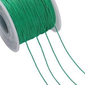 Bobine de fil de jade vert de 0,6 mm n° 73 pour la fabrication de bijoux DIY et le tressage
