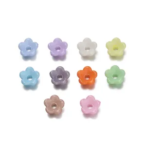 Perles acryliques colorées de 6mm en forme de muguet pour la fabrication de bijoux DIY