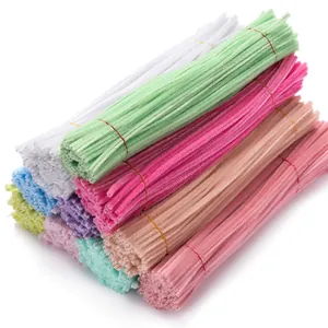 Macaron Color Chenille Stems For DIY Craft Flowers Handmade Pipe Cleaners For Kids Art Educational Projects Multiple Colors