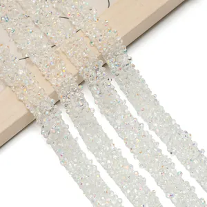 Iridescent AB self-adhesive resin rhinestone strips for DIY clothing and accessories