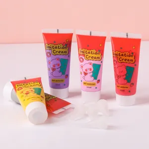Kleurrijke DIY imitatie crème lijm tubes met spuitmondjes voor creatieve handwerken