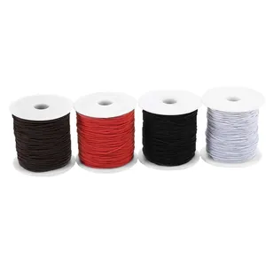 Cuatro rollos de cordón elástico de alta calidad para la creación de joyas DIY en colores