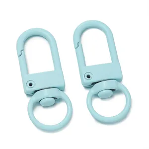 32mm γαλάζιο κούμπωμα αστακός από κράμα για DIY μπρελόκ και αξεσουάρ για τσάντες