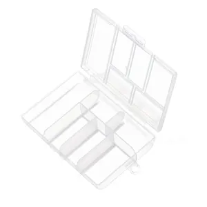 High quality transparent 10-grid plastic storage box for jewelry and DIY crafts