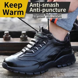 Gefütterte Sicherheitsstiefel für Herren, isoliert, durchstichsicher und stoßfest
