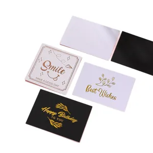 Set of small elegant greeting cards with gold foil stamping for various occasions.