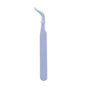 Pince courbée en acier inoxydable violet pour l'artisanat DIY et les faux cils