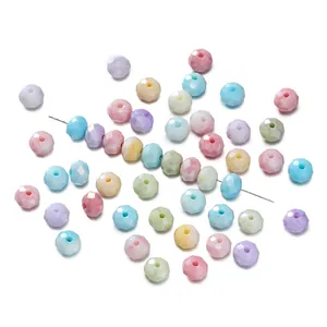 8mm glazen facetkralen in macaronkleuren voor het maken van DIY-sieraden en craft