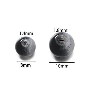 Detailed dimensions of 8mm and 10mm gradient glass beads for DIY jewelry making.