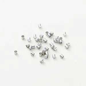Hoogwaardige zilveren metalen knijpkralen voor professionele sieraden maken en DIY