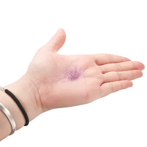 Fine purple laser glitter powder for DIY resin jewelry and phone case crafts.