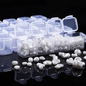 Perle d'imitazione in ABS irregolari in contenitori per accessori per gioielli fai da te