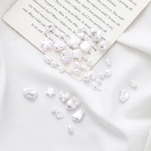Perline di Finta Perla ABS Irregolari Stile Barocco Perline Sciolte in Perla Artificiale per Creazione Gioielli Fai Da Te Accessori