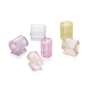 Gedetailleerde weergave van 3mm pastel zijden glazen buiskralen voor DIY sieraden borduren