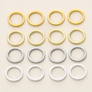 Anneaux de jonction fermés plaqués or 18 carats pour la création de bijoux DIY lot de 16 pièces