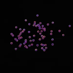 Mixed size iridescent transparent bubble beads for DIY crystal resin jewelry fillers