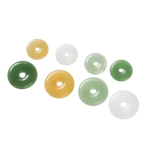 Buntes Set aus Ping An Kou Donut-Glasperlen für die handgefertigte DIY-Schmuckherstellung