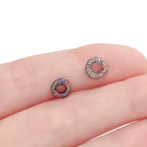 Close-up of colorful silk wire coils used for handmade jewelry accessories and DIY knots.