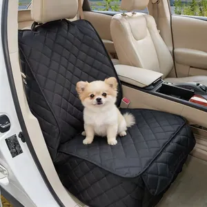 Waterproof Pet Front Seat Cover For Dogs Heavy Duty Quilted Scratchproof Car Seat Protector With Storage Pocket Universal Fit