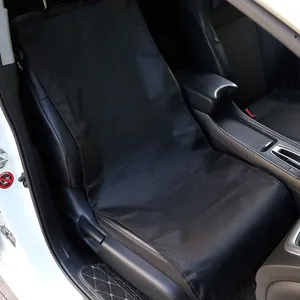 Housse de siège pour animaux en tissu Oxford noir imperméable pour siège passager avant