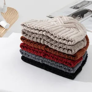Kwalitatieve 100% wollen gebreide mutsen in diverse kleuren voor winterse warmte
