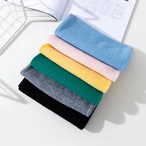 Soft merino wool neck warmer gaiters in multiple colors for winter cycling