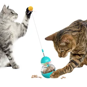 Interactief kattenspeelgoed met traktatiedispenser en licht voor actieve beweging