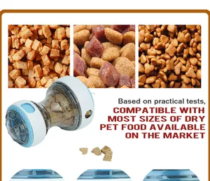 Jouet distributeur de nourriture pour chien compatible avec diverses croquettes
