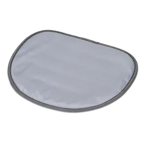 Coussin rembourré ovale gris pour sac de transport pour animaux de compagnie détail