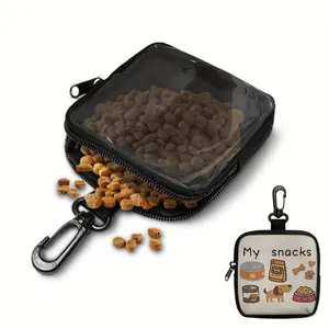 Gros plan d'une pochette portable pour friandises avec imprimé dessin animé mignon
