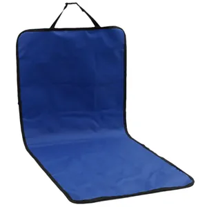 Housse de siège auto imperméable en tissu Oxford bleu pour siège passager avant.